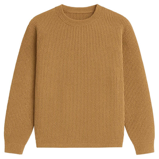 CAMEL Waffle Knit SweatShirt